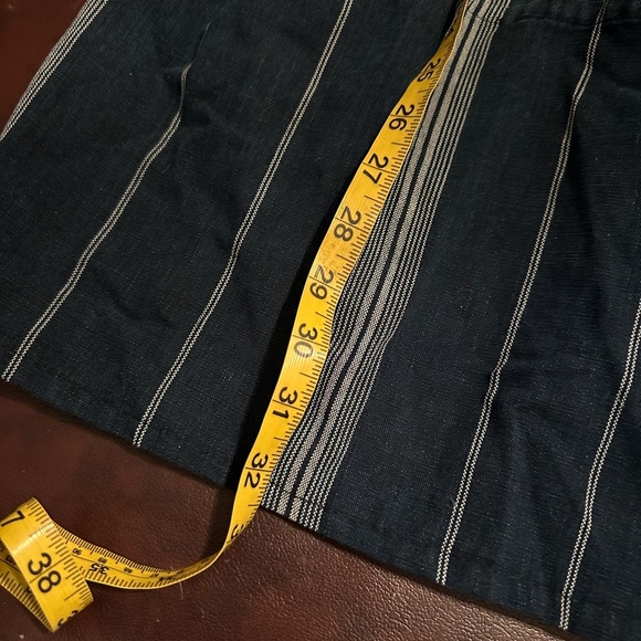 Elegant Black and Blue Striped Mini Dress - Picture 7 of 8